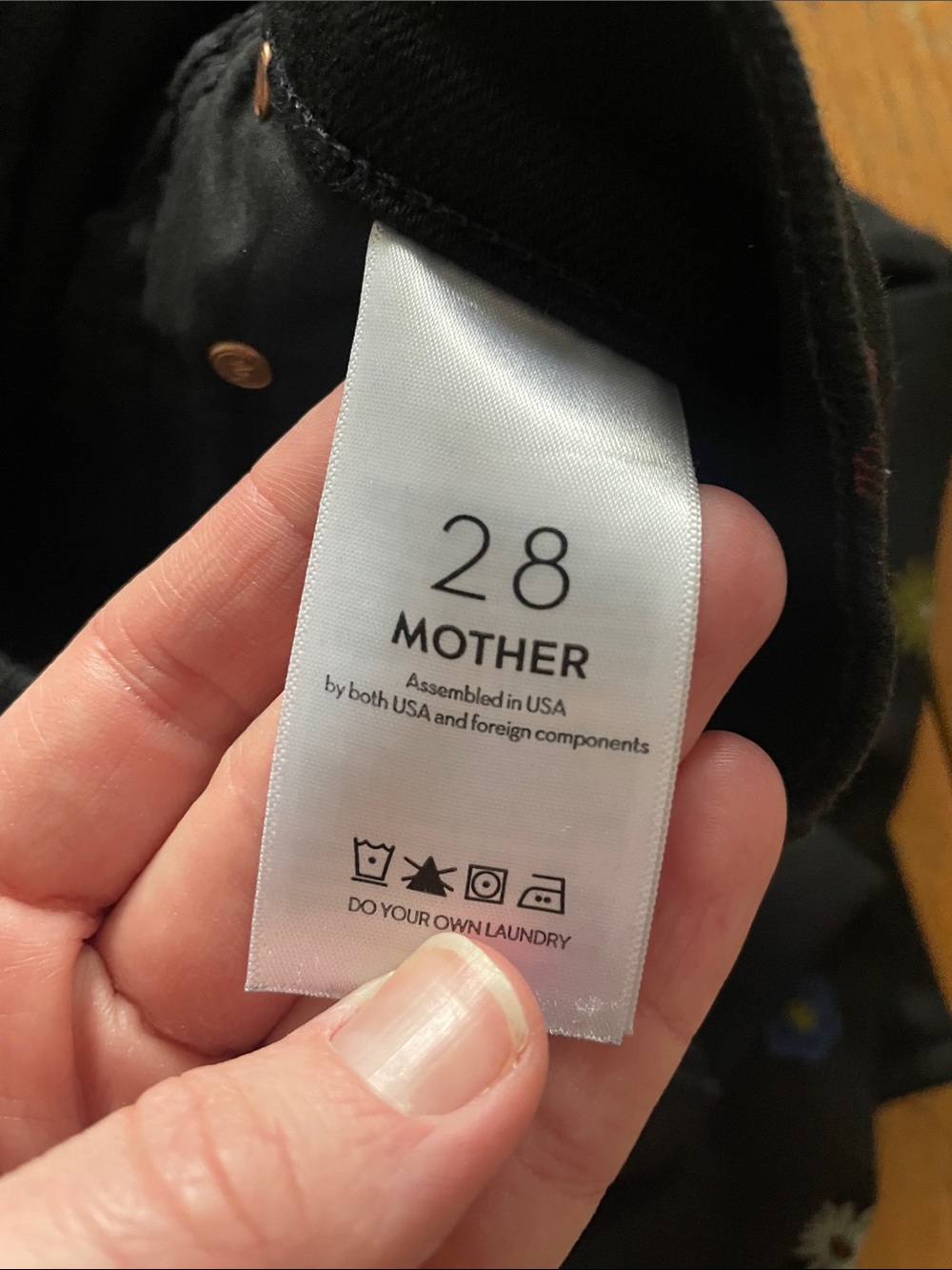 MOTHER The Insider Flood Flare Fresh as a Daisy Jean -Size 28 - Picture 12 of 12